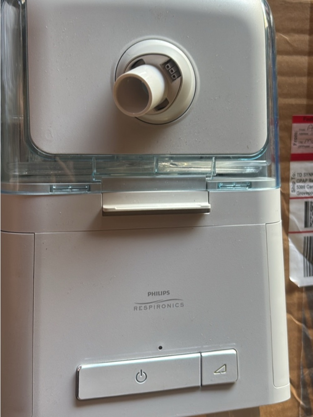 Philips CPAP Machine - Light Gray and White
